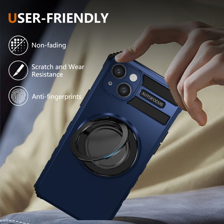 For iPhone 15 Rotating Magnetic Holder Phone Case