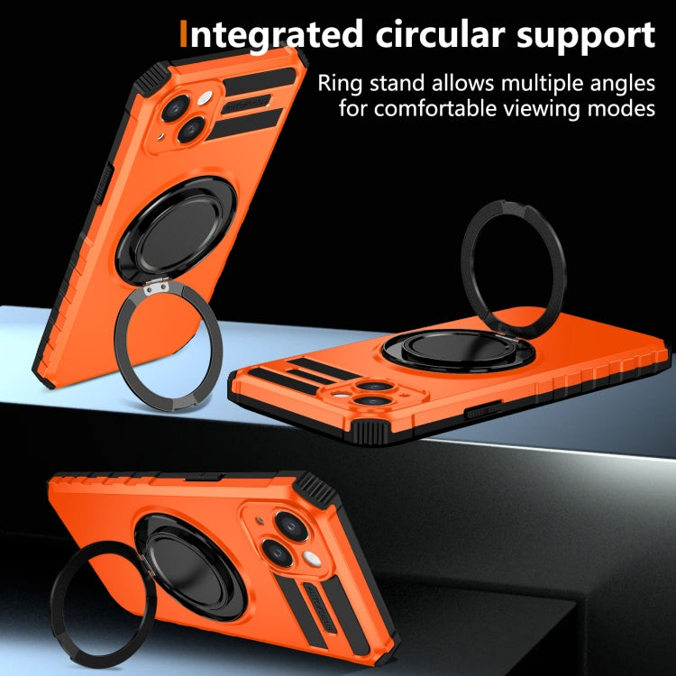 For iPhone 15 Rotating Magnetic Holder Phone Case