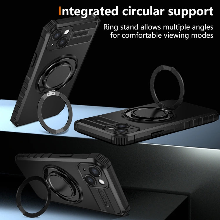 For iPhone 15 Rotating Magnetic Holder Phone Case