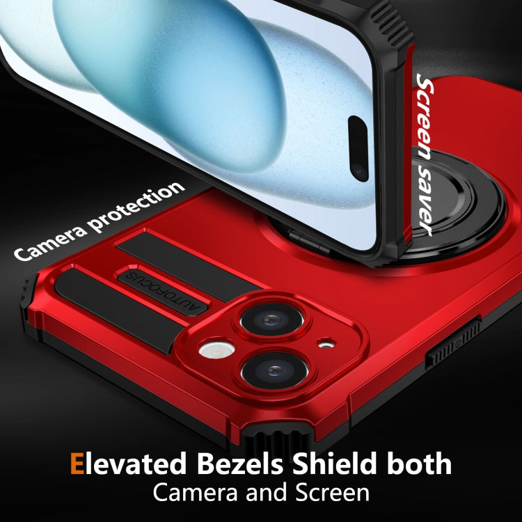 For iPhone 15 Rotating Magnetic Holder Phone Case