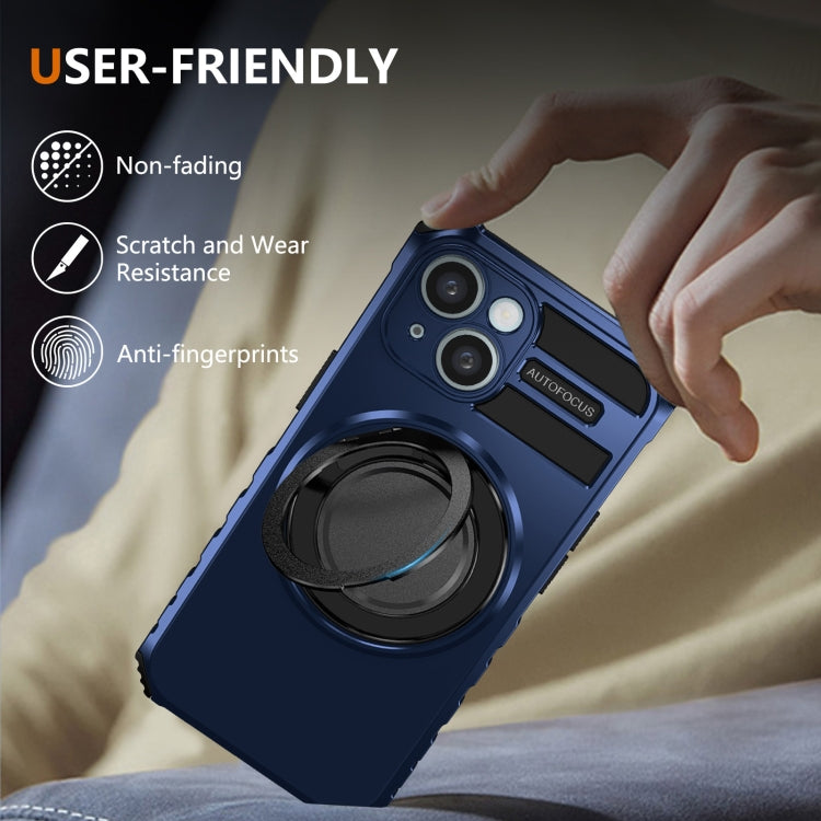 For iPhone 14 Plus Rotating Magnetic Holder Phone Case