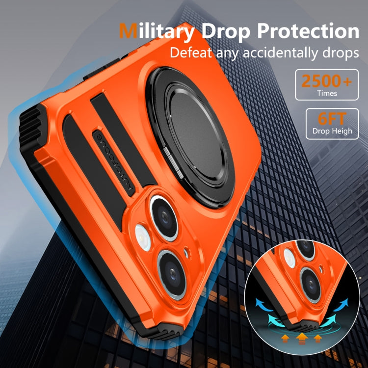 For iPhone 14 Plus Rotating Magnetic Holder Phone Case