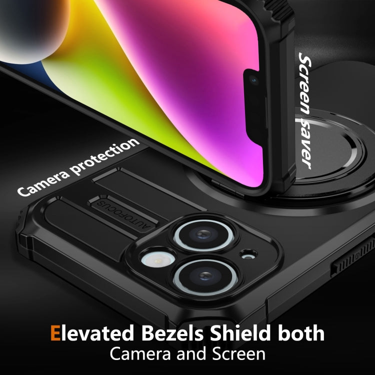 For iPhone 14 Plus Rotating Magnetic Holder Phone Case