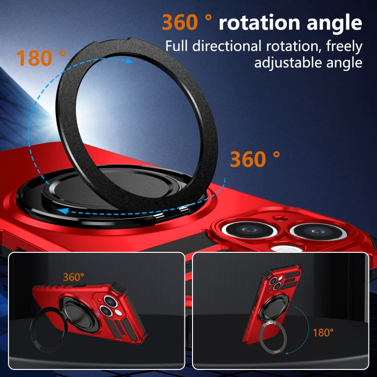 For iPhone 14 Plus Rotating Magnetic Holder Phone Case