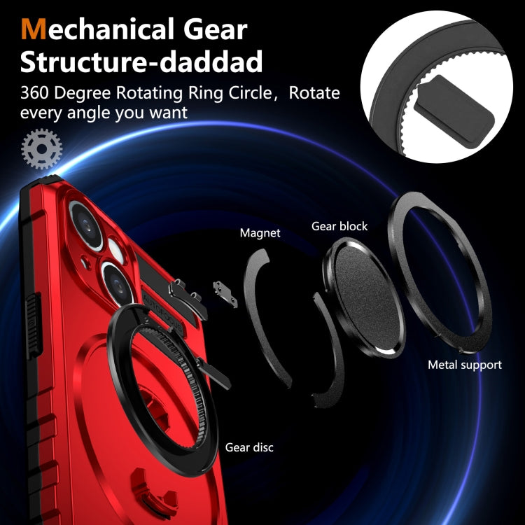 For iPhone 14 Plus Rotating Magnetic Holder Phone Case