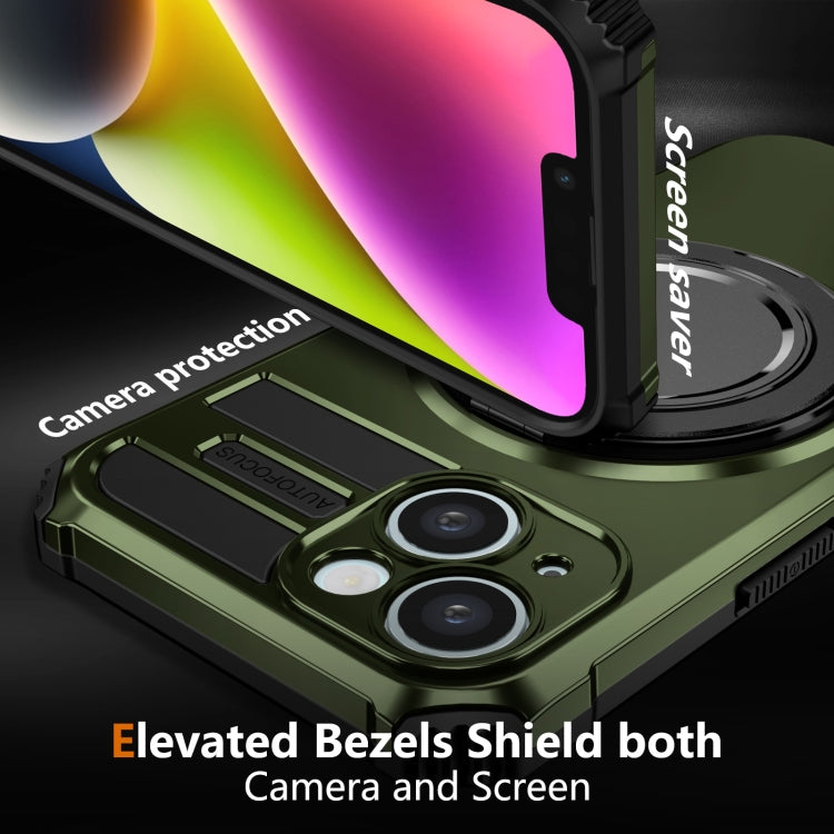 For iPhone 14 Plus Rotating Magnetic Holder Phone Case
