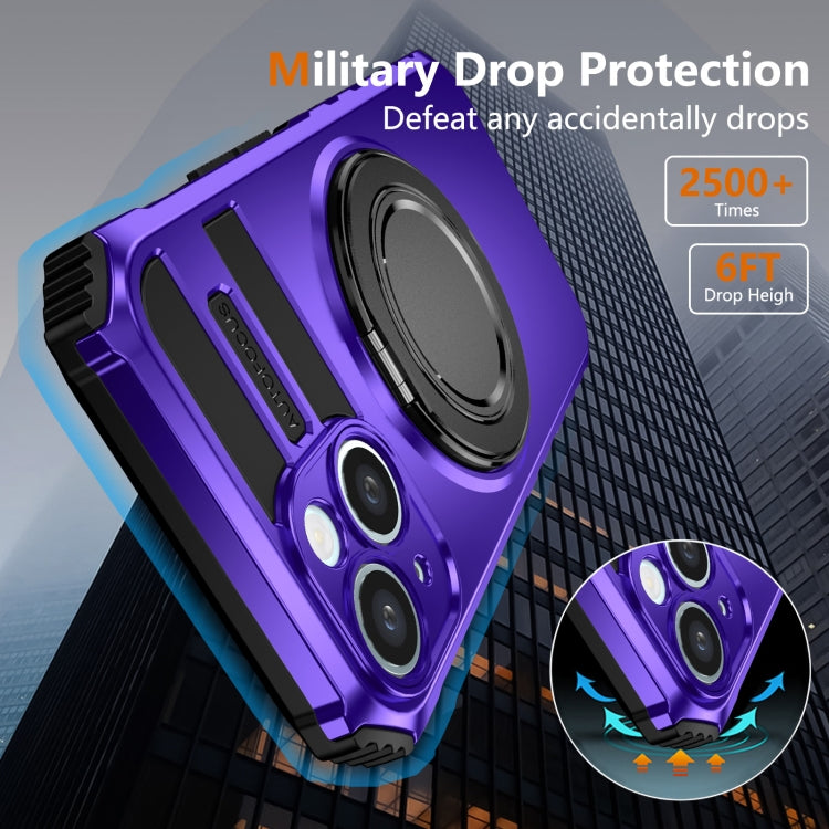For iPhone 14 Plus Rotating Magnetic Holder Phone Case