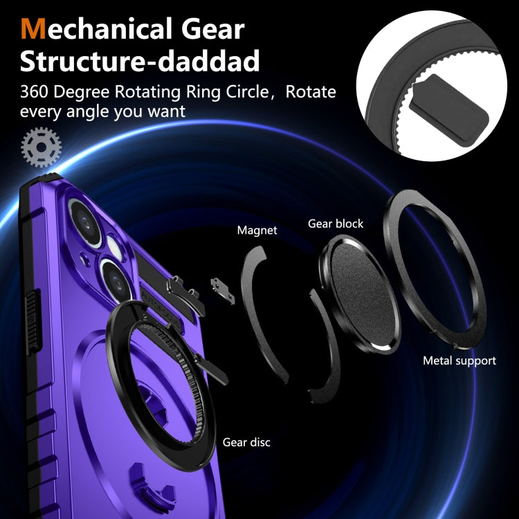 For iPhone 14 Plus Rotating Magnetic Holder Phone Case