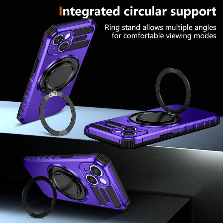 For iPhone 14 Plus Rotating Magnetic Holder Phone Case