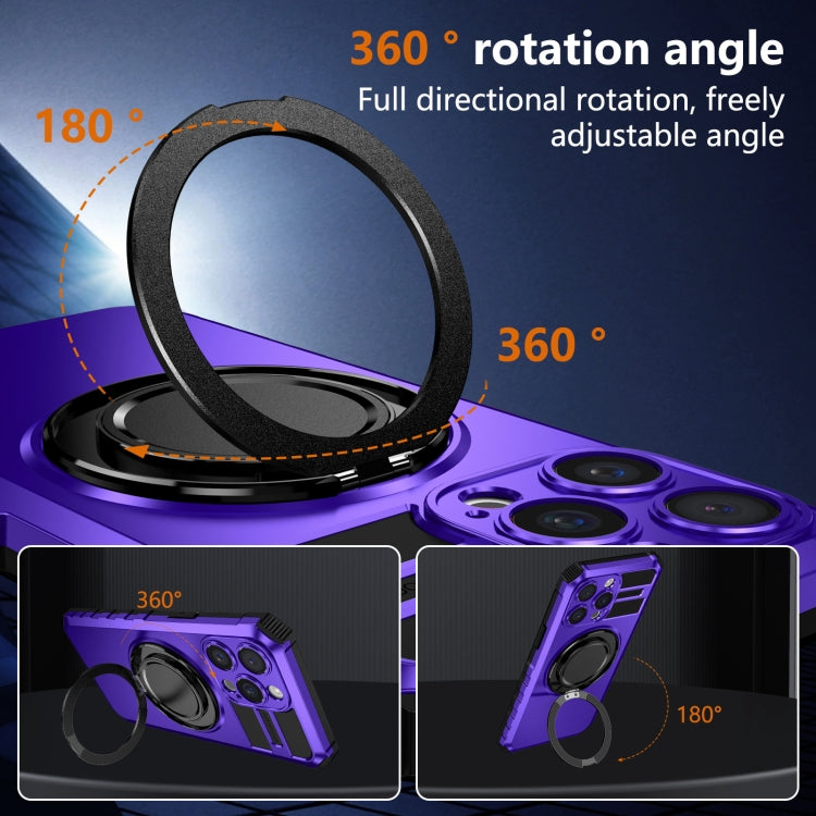 For iPhone 14 Pro Max Rotating Magnetic Holder Phone Case