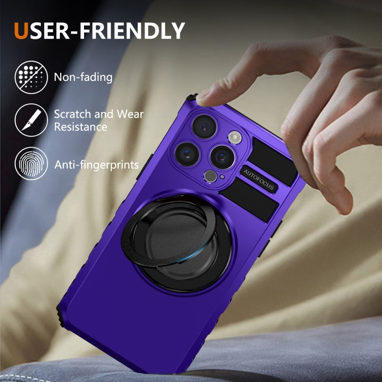For iPhone 14 Pro Max Rotating Magnetic Holder Phone Case