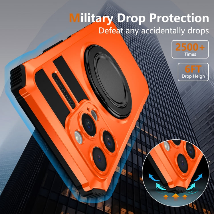 For iPhone 15 Pro Max Rotating Magnetic Holder Phone Case