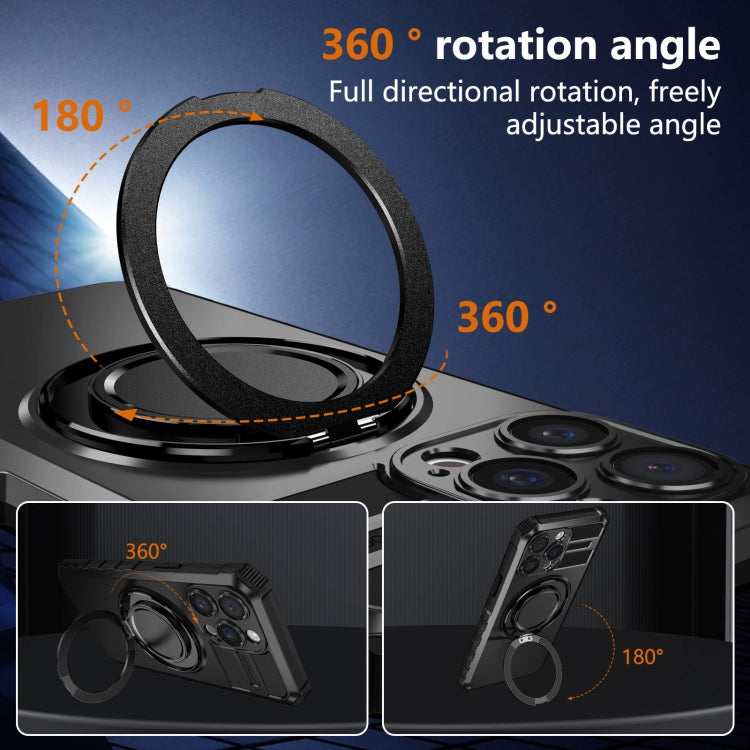For iPhone 15 Pro Max Rotating Magnetic Holder Phone Case