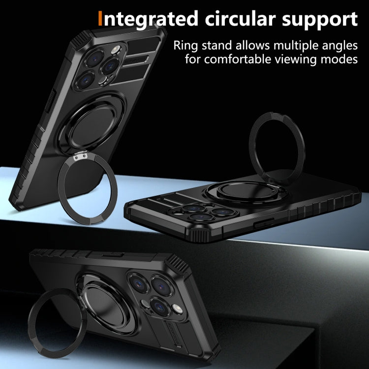 For iPhone 15 Pro Max Rotating Magnetic Holder Phone Case