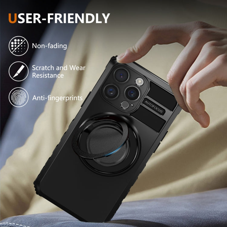 For iPhone 15 Pro Max Rotating Magnetic Holder Phone Case