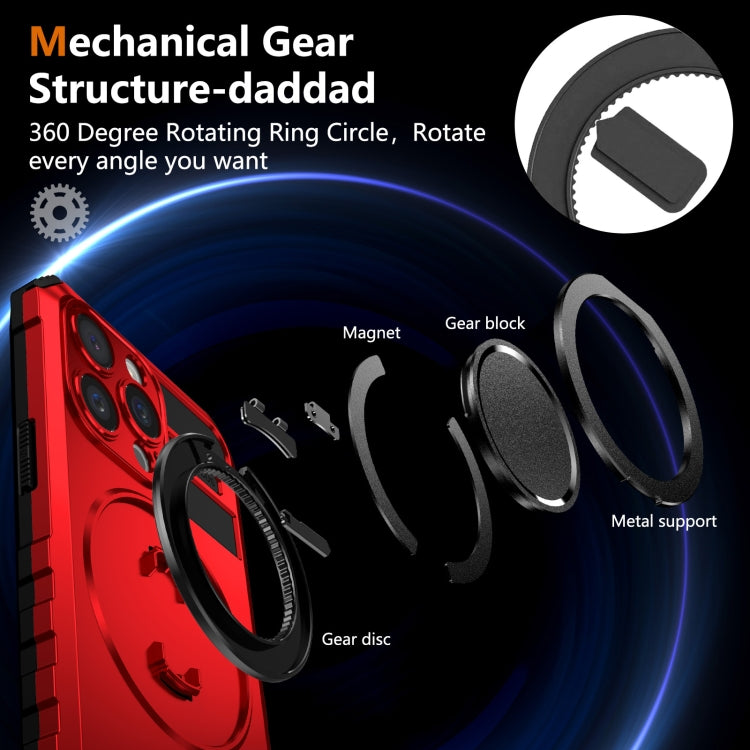 For iPhone 15 Pro Max Rotating Magnetic Holder Phone Case