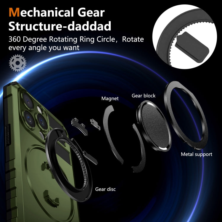 For iPhone 15 Pro Max Rotating Magnetic Holder Phone Case