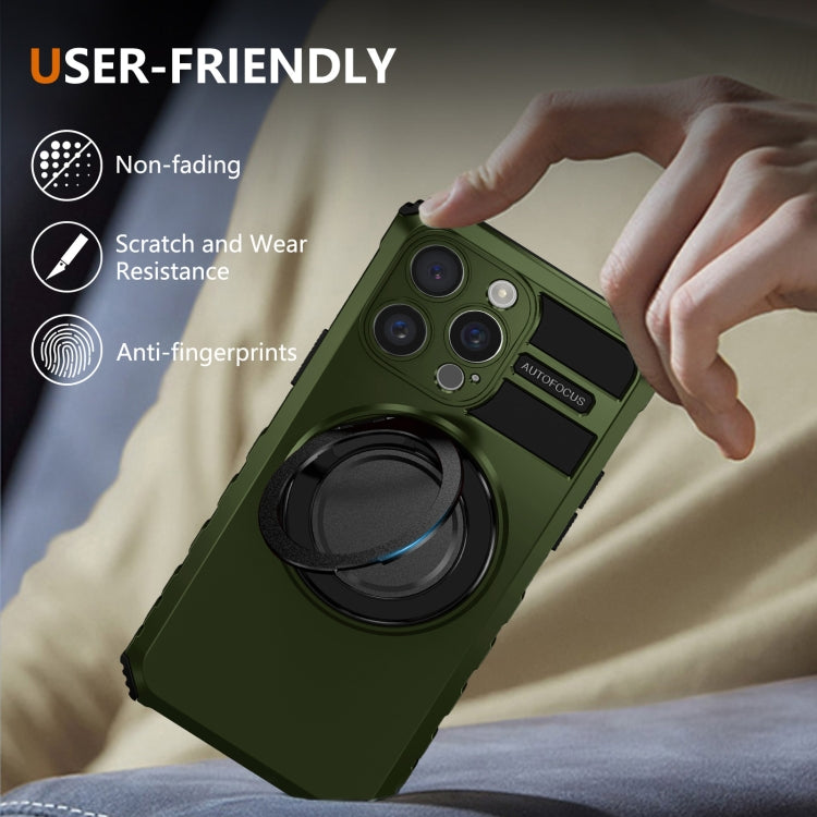 For iPhone 15 Pro Max Rotating Magnetic Holder Phone Case