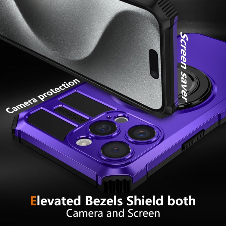 For iPhone 15 Pro Max Rotating Magnetic Holder Phone Case