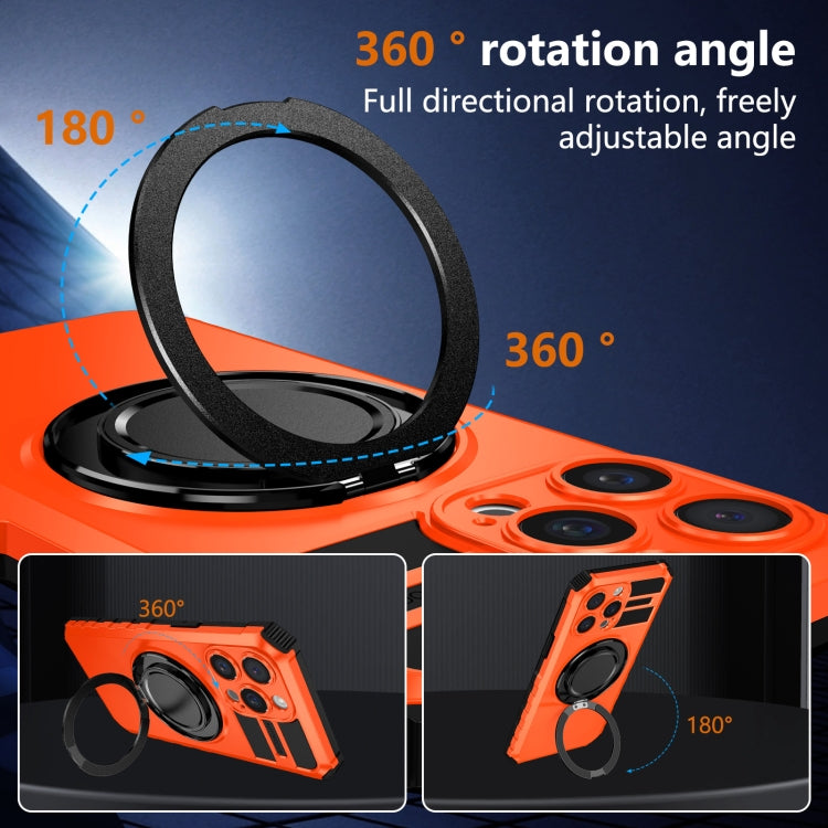 For iPhone 15 Pro Rotating Magnetic Holder Phone Case