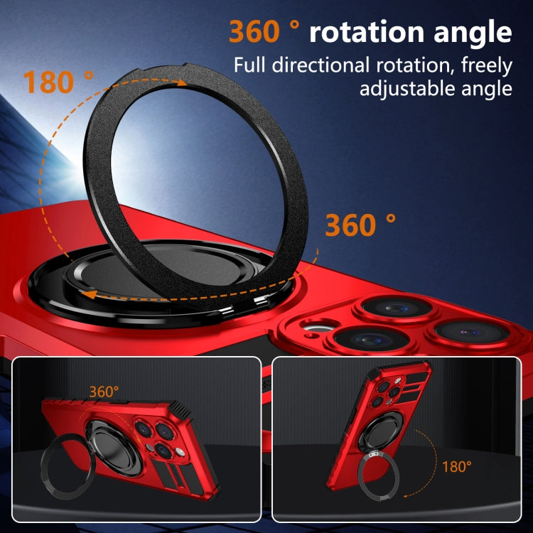 For iPhone 15 Pro Rotating Magnetic Holder Phone Case