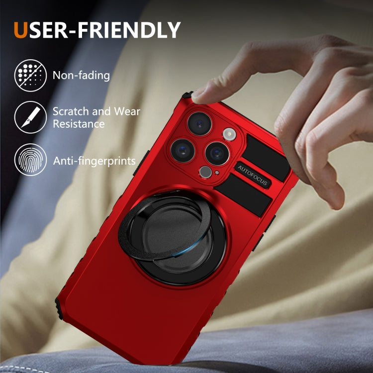 For iPhone 15 Pro Rotating Magnetic Holder Phone Case
