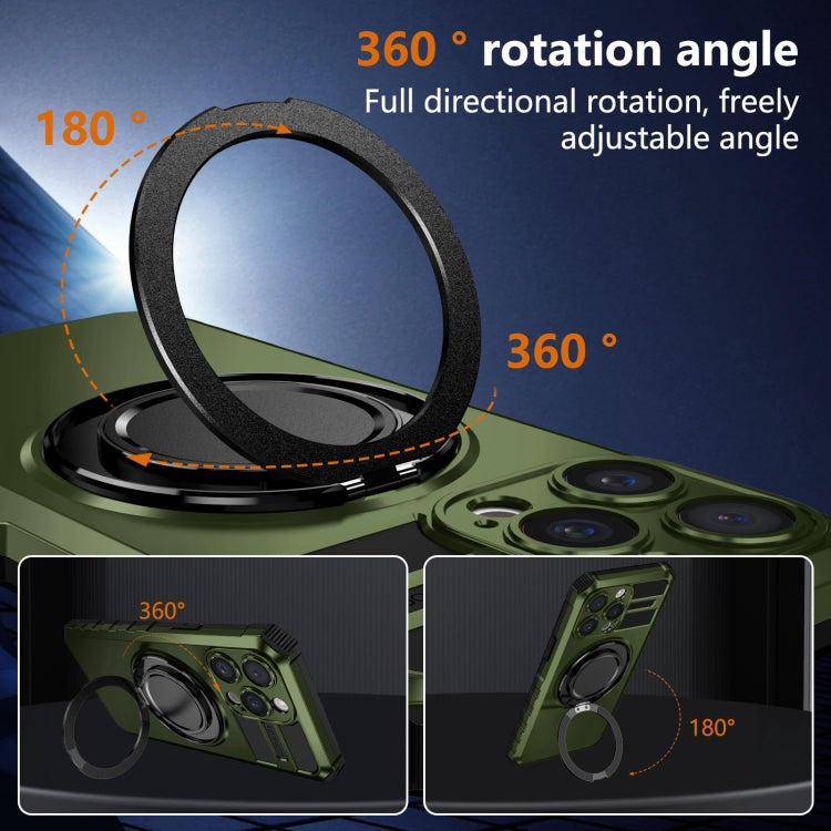 For iPhone 15 Pro Rotating Magnetic Holder Phone Case