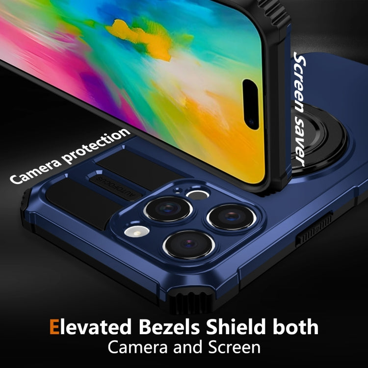 For iPhone 16 Pro Rotating Magnetic Holder Phone Case
