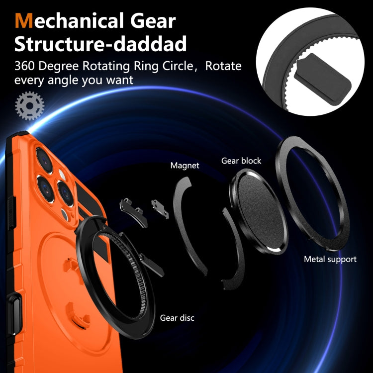 For iPhone 16 Pro Rotating Magnetic Holder Phone Case