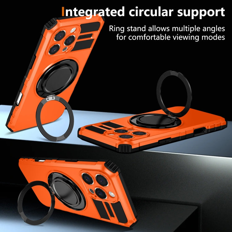 For iPhone 16 Pro Rotating Magnetic Holder Phone Case