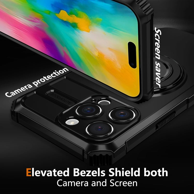 For iPhone 16 Pro Rotating Magnetic Holder Phone Case
