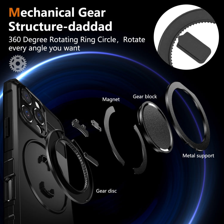 For iPhone 16 Pro Rotating Magnetic Holder Phone Case