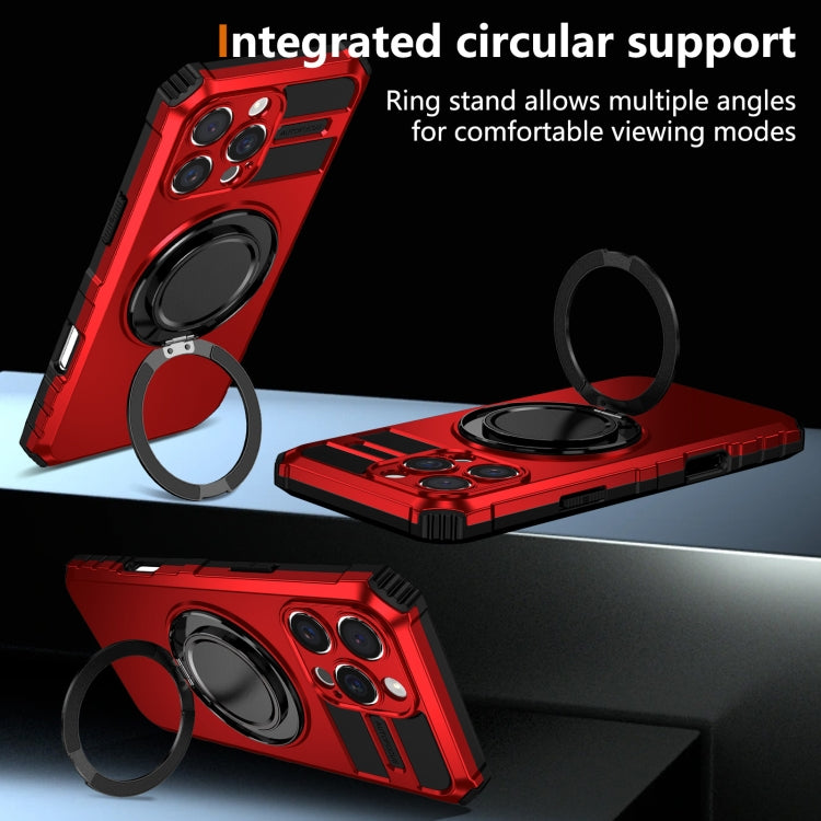 For iPhone 16 Pro Rotating Magnetic Holder Phone Case