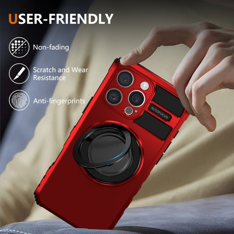 For iPhone 16 Pro Rotating Magnetic Holder Phone Case