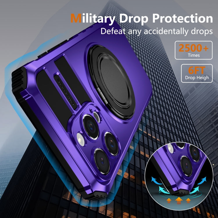 For iPhone 16 Pro Rotating Magnetic Holder Phone Case