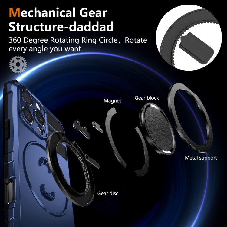 For iPhone 16 Pro Max Rotating Magnetic Holder Phone Case