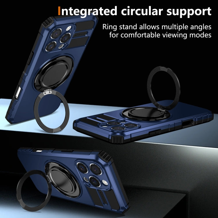 For iPhone 16 Pro Max Rotating Magnetic Holder Phone Case