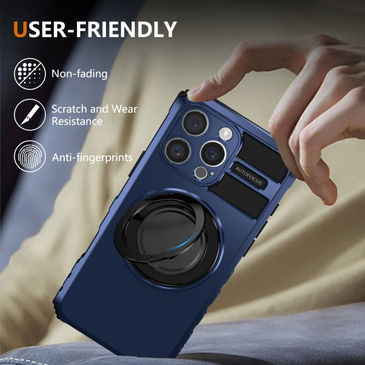For iPhone 16 Pro Max Rotating Magnetic Holder Phone Case