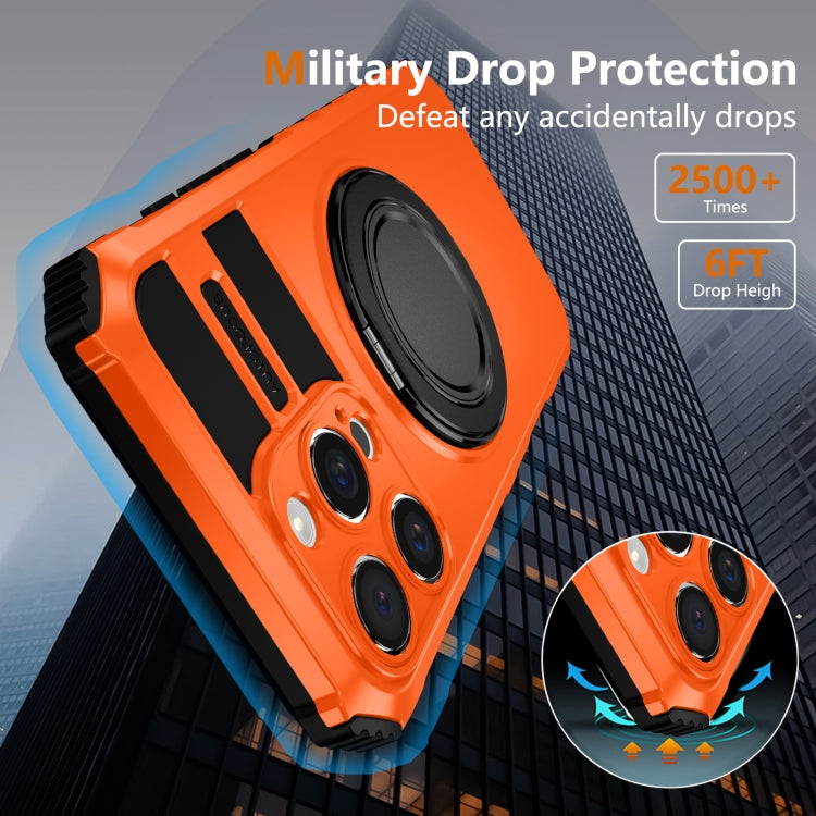 For iPhone 16 Pro Max Rotating Magnetic Holder Phone Case