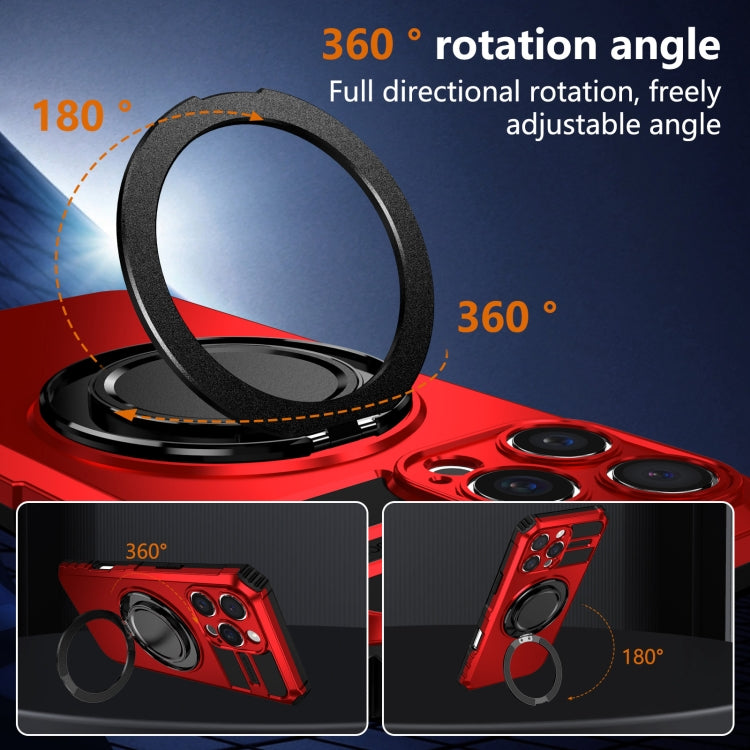 For iPhone 16 Pro Max Rotating Magnetic Holder Phone Case