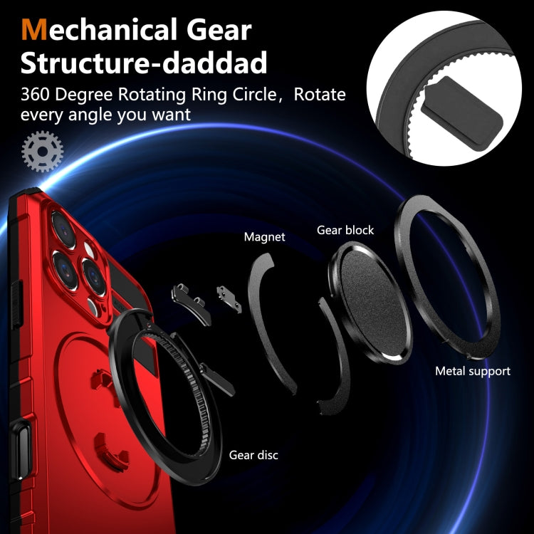 For iPhone 16 Pro Max Rotating Magnetic Holder Phone Case