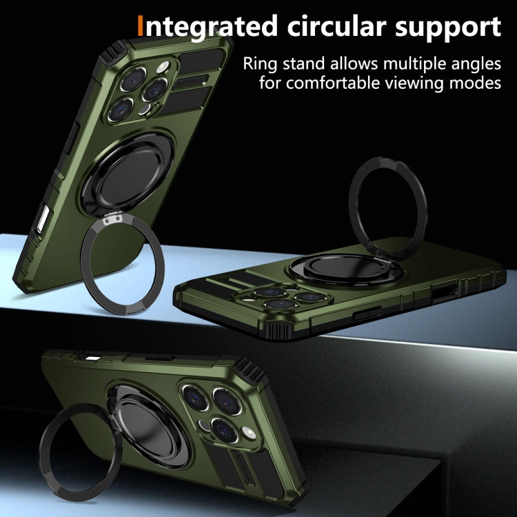 For iPhone 16 Pro Max Rotating Magnetic Holder Phone Case
