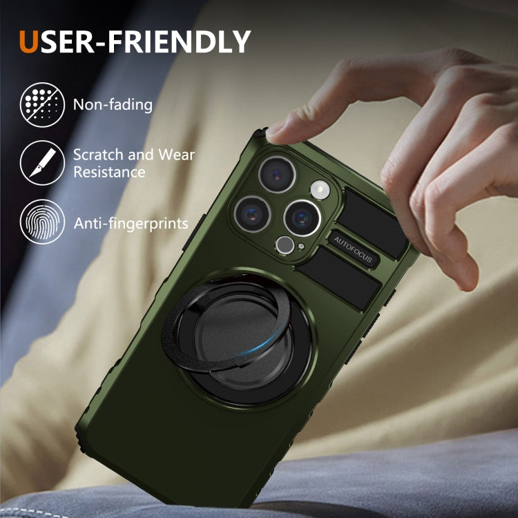 For iPhone 16 Pro Max Rotating Magnetic Holder Phone Case