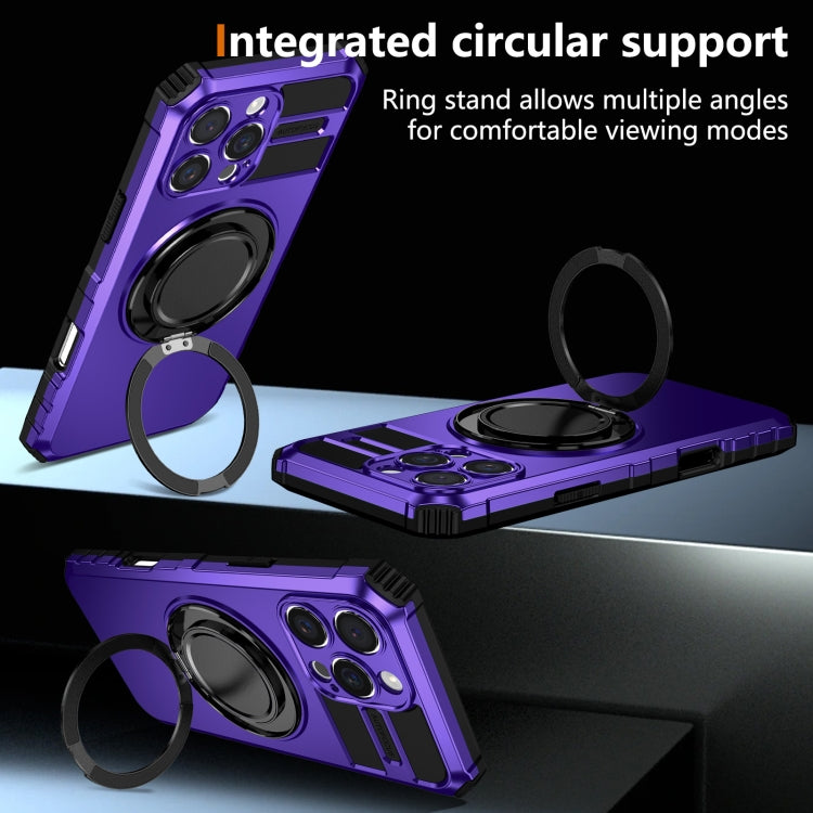 For iPhone 16 Pro Max Rotating Magnetic Holder Phone Case