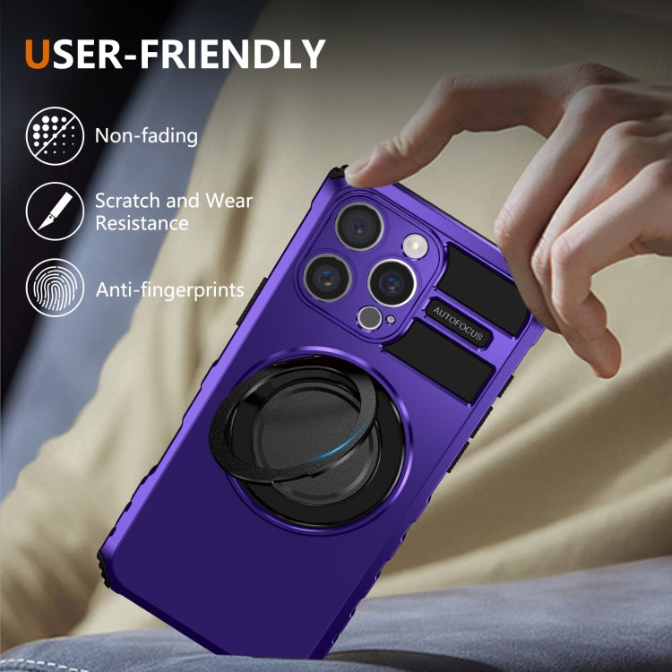 For iPhone 16 Pro Max Rotating Magnetic Holder Phone Case