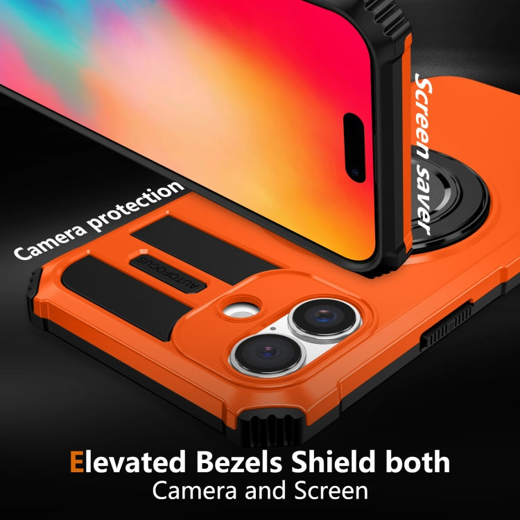 For iPhone 16 Rotating Magnetic Holder Phone Case