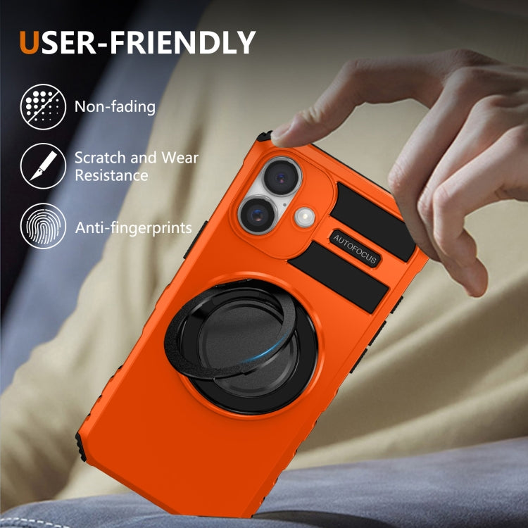 For iPhone 16 Rotating Magnetic Holder Phone Case