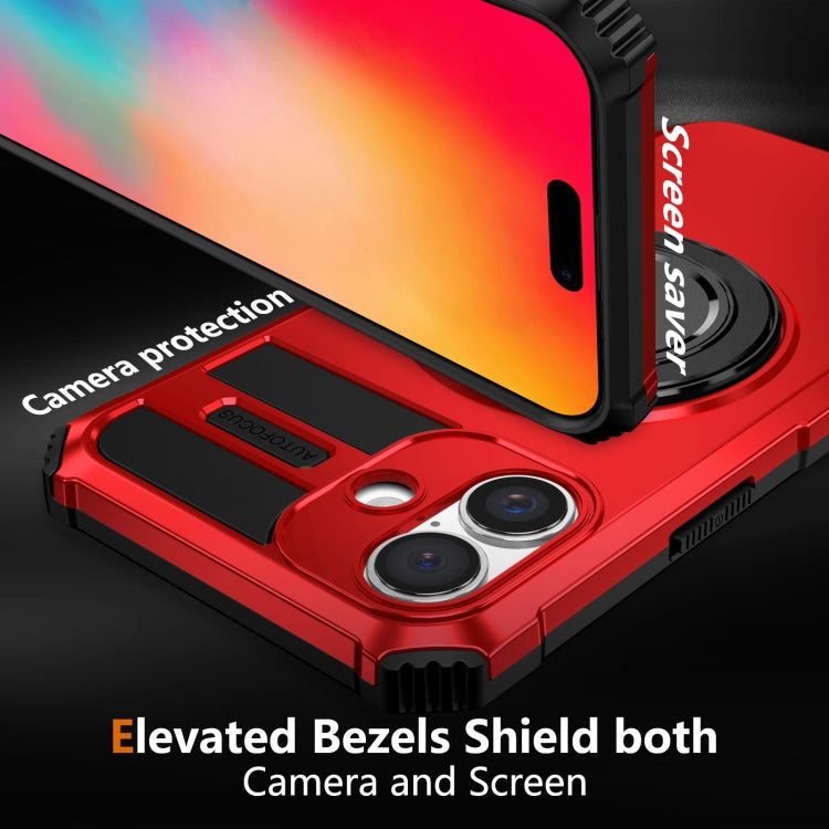 For iPhone 16 Rotating Magnetic Holder Phone Case