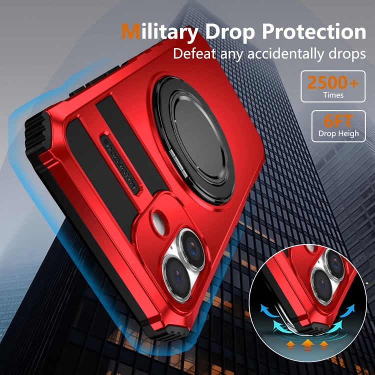 For iPhone 16 Rotating Magnetic Holder Phone Case