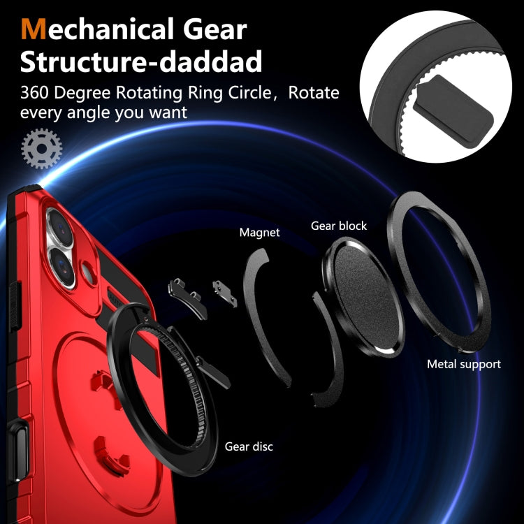 For iPhone 16 Rotating Magnetic Holder Phone Case